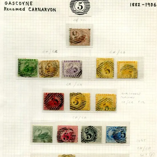 Number 5 (Gascoyne renamed Carnarvon) Fine ...