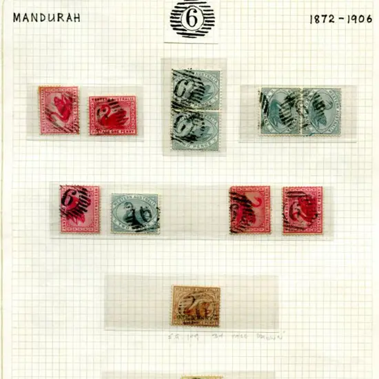 Number 6 (Mandurah) Fine used collection of 24 ...