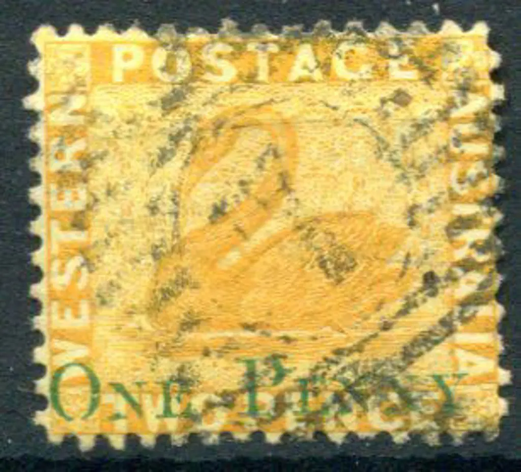 Number 7 (Northam) on "ONE Penny" surcharge in ... Image 1++