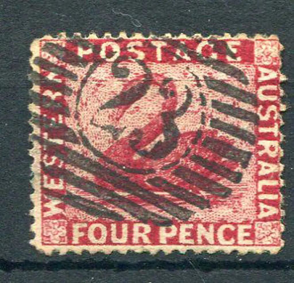 Number 23 (Williams) on 1881 4d carmine CR/CC wmk, ... Image 1++