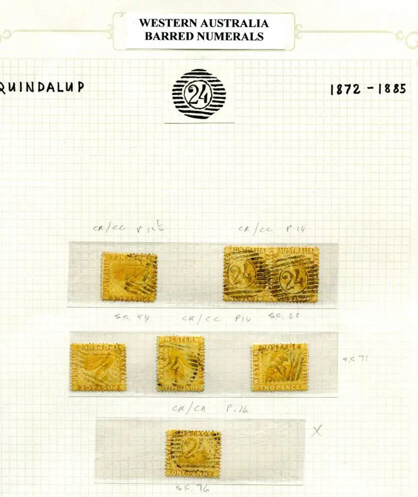 Number 24 (Quindalup) on 1865 2d CR/CC wmk, perf. ... Image 1++