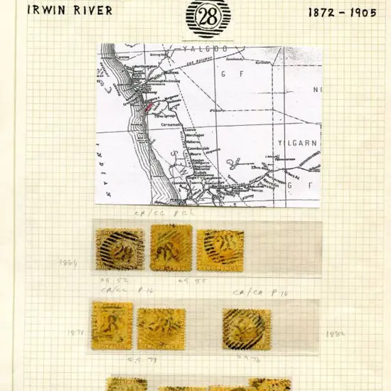 Number 28 (Irwin River) Selection of strikes on 18 ...