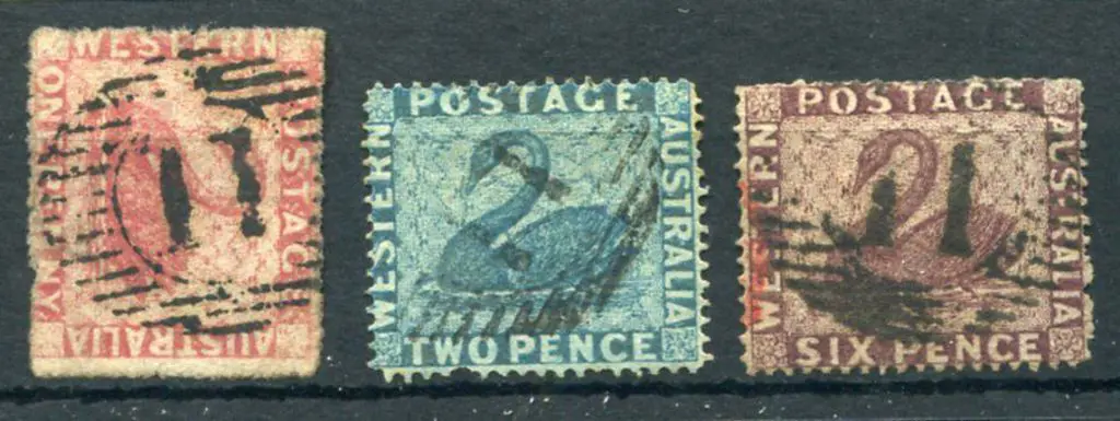 Number 11 on 1861 1d rose-carmine (SG 44), 2d blue ... Image 1++