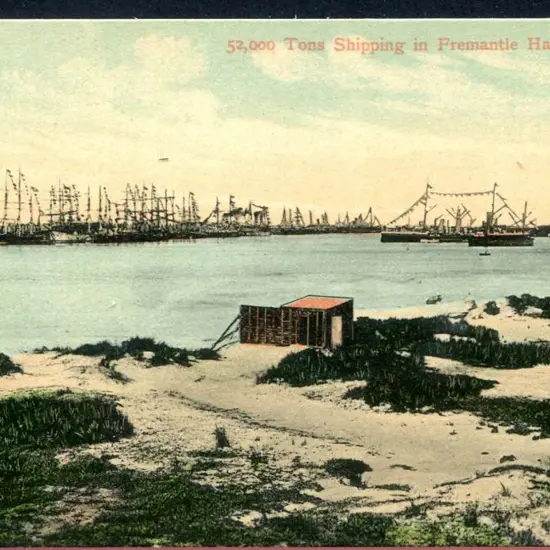 "52,000 Tons Shipping in Fremantle Harbour, WA" ...
