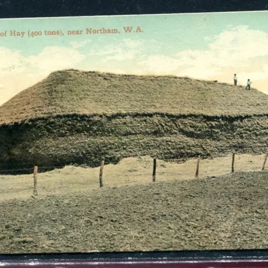 "A Stack of Hay (400 Tons), near Northam, WA" ...