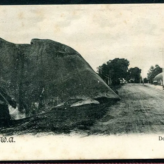"Albany, WA, Dog Rock" b& w published by Thos. ...