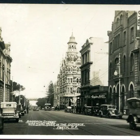 "Barrack Street With Swan River in the Distance. ...