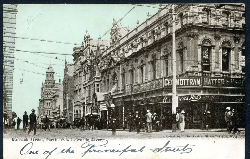 "Barrack Street, Perth, WA (towards River)." ... Image 1++
