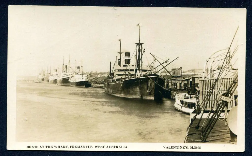 "Boats at the Wharf, Fremantle, West Australia" ... Image 1++