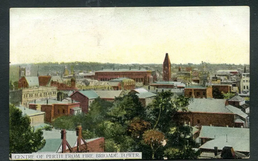 "Centre of Perth from Fire Brigade Tower" from ... Image 1++