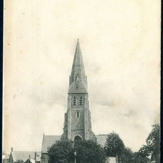 "Christ Church - Freemantle" b&w with text in red ...