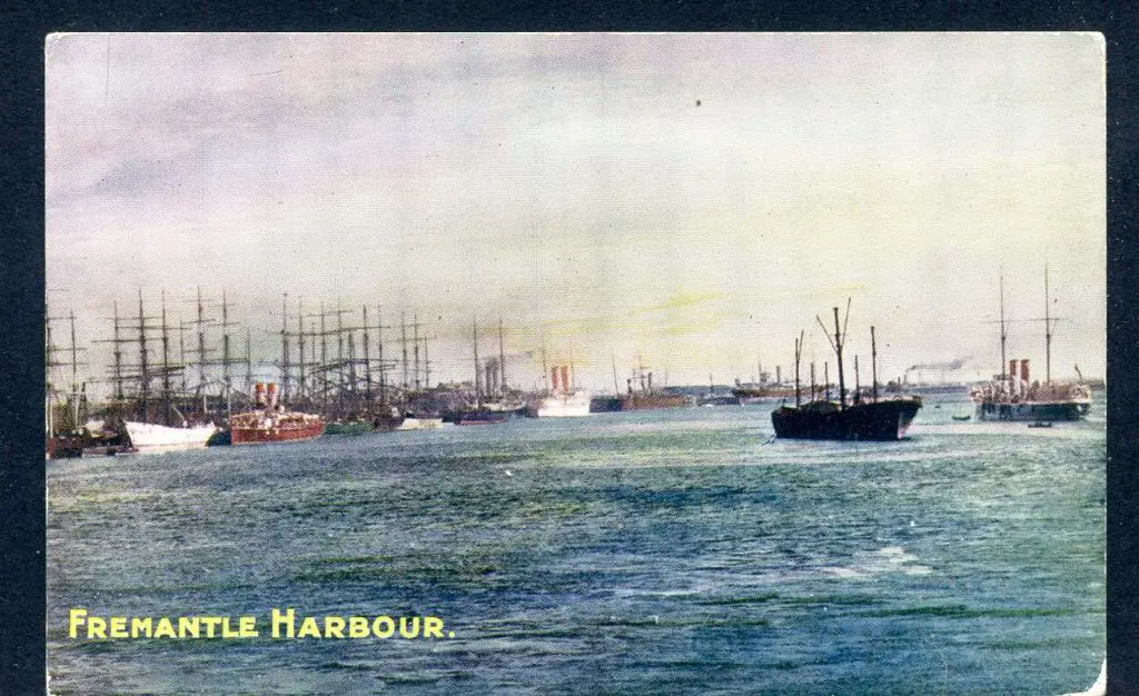 "Fremantle Harbour" colour Bon Marche Stores, ... Image 1++