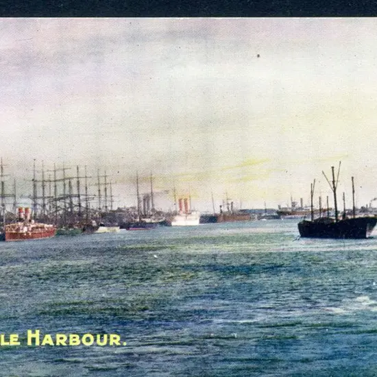 "Fremantle Harbour" colour Bon Marche Stores, ...