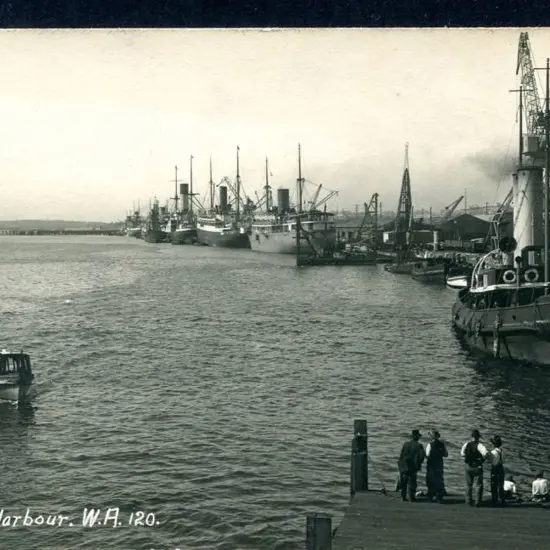 "Fremantle Harbour, WA 120" b&w Kodak Austral ...