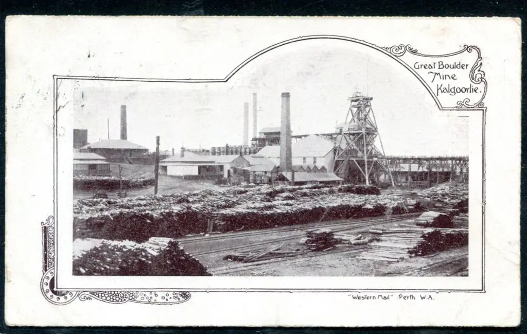 "Great Boulder Mine Kalgoorlie" Western Mail, ... Image 1++