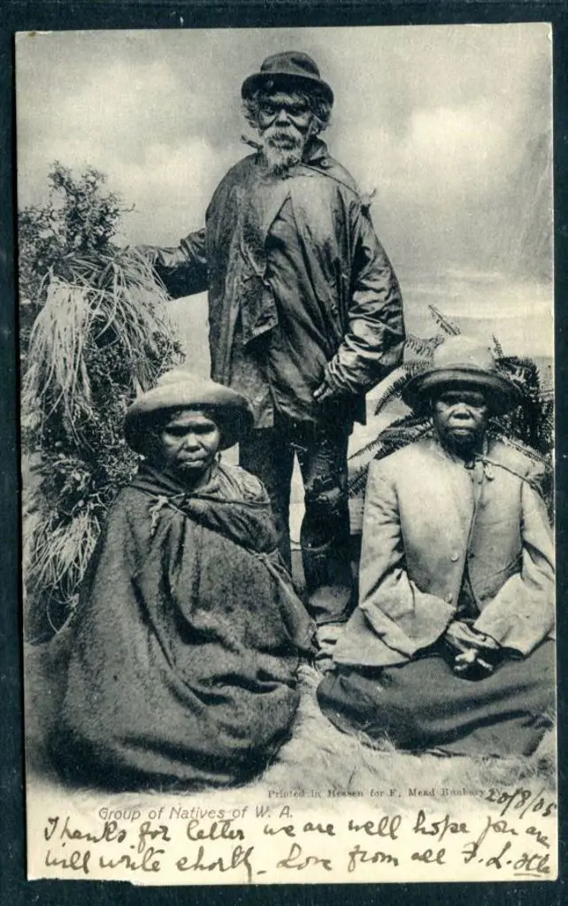 "Group of Natives of WA" b&w published by FN Mead ... Image 1++