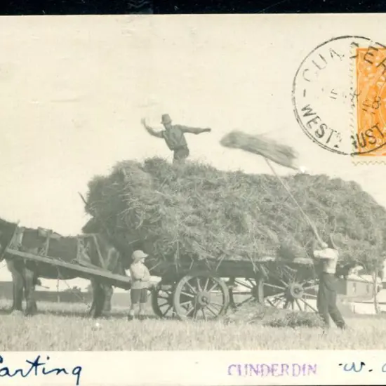 "Hay Carting WA" in m/s with "CUNDERDIN" s/l h/s ...