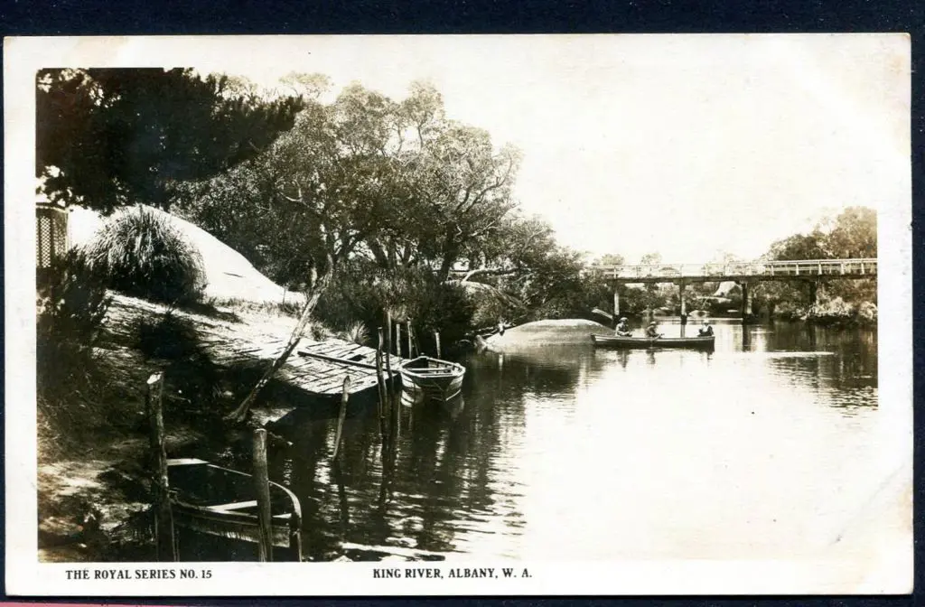 "King River, Albany, W.A." photo card from the ... Image 1++