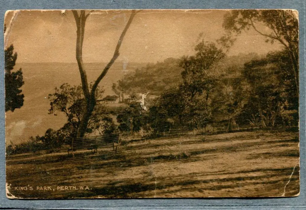 "King's Park, Perth, WA" black & brown (sepia) on ... Image 1++