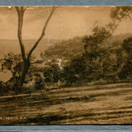 "King's Park, Perth, WA" black & brown (sepia) on ...