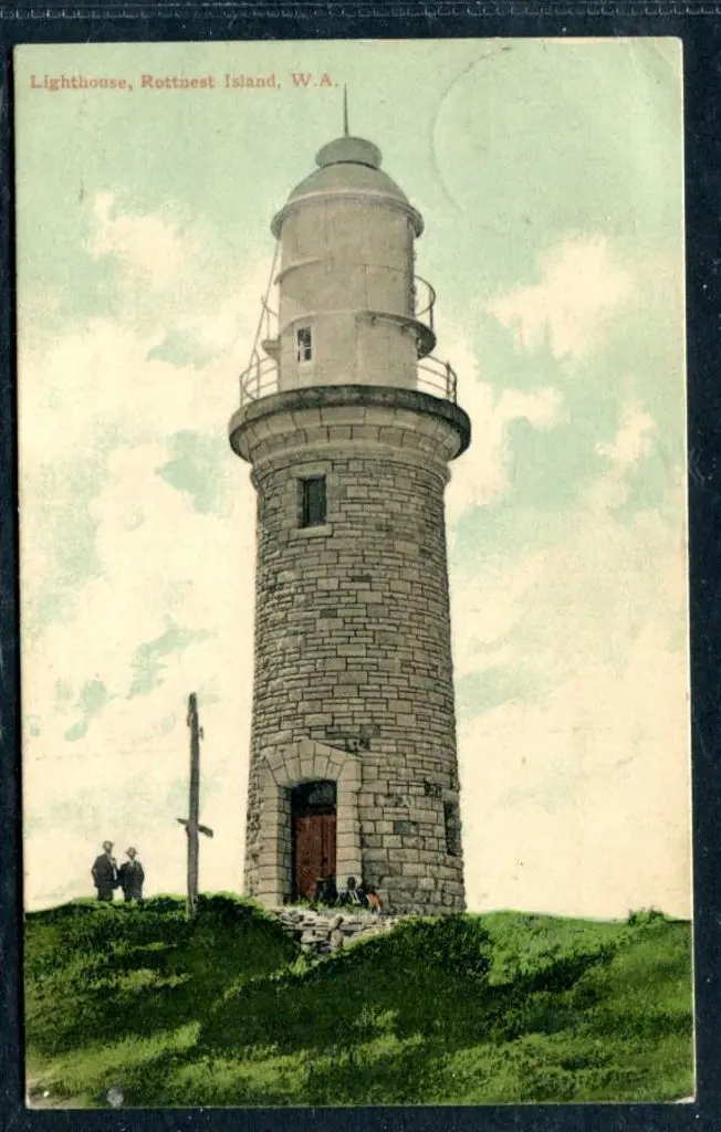 "Lighthouse, Rottnest Island, WA" coloured Falk & ... Image 1++