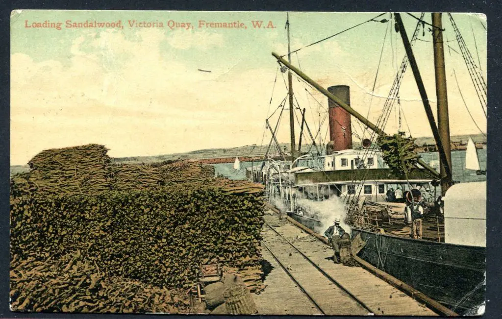 "Loading Sandalwood, Victoria Quay, Fremantle, WA" ... Image 1++