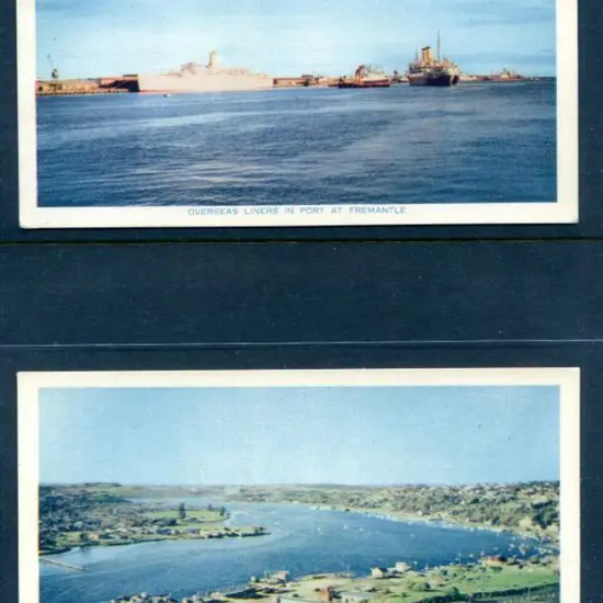 "Overseas Liners in Port at Fremantle" & "Aerial ...