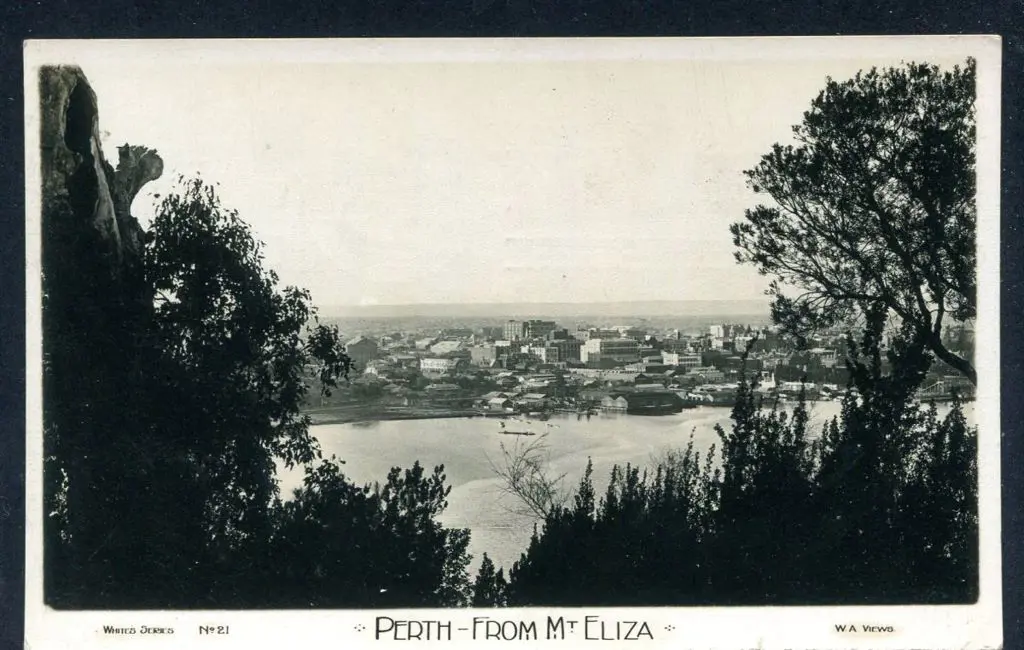 "Perth From Mt Eliza" b&w photo from the "White ... Image 1++