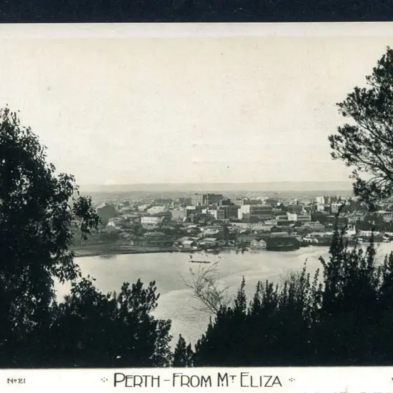 "Perth From Mt Eliza" b&w photo from the "White ...
