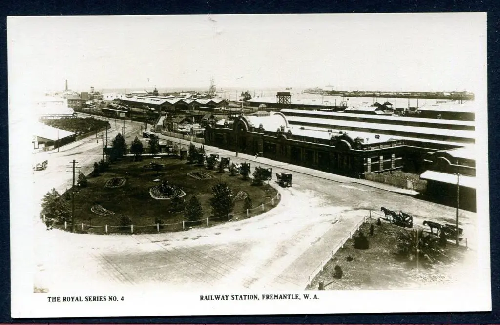 "Railway Station, Fremantle, WA" b&w photo from ... Image 1++