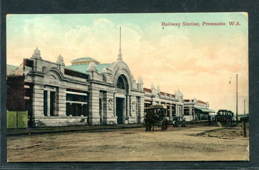 "Railway Station, Fremantle, WA" Faulk colour from ... Image 1++