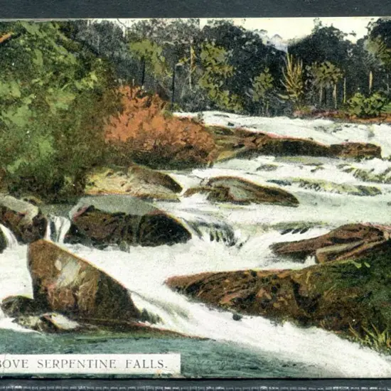 "Rapids Above Serpentine Fall" colour postally ...
