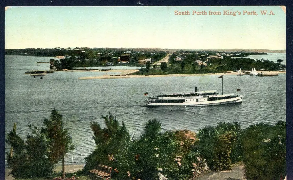 "South Perth from King's Park, WA" colour Falk & ... Image 1++