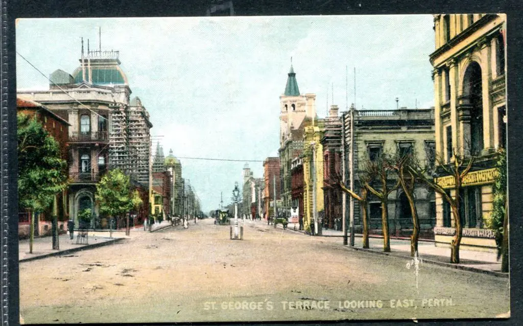 "St George's Terrace Looking East, Perth" c1910 ... Image 1++