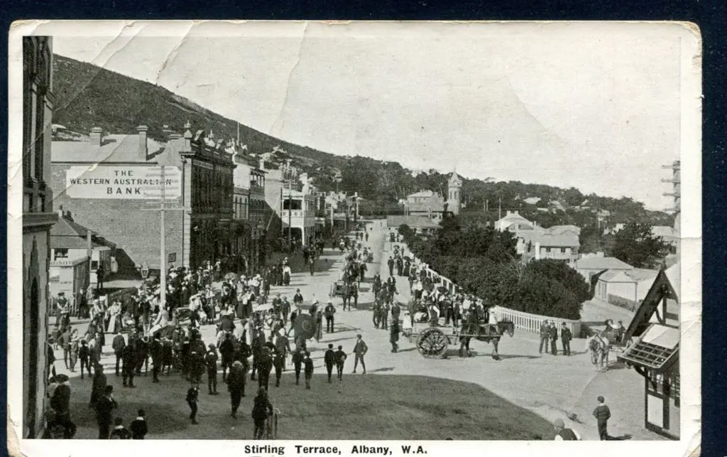 "Stirling Terrace, Albany, W.A." b&w street scene ... Image 1++