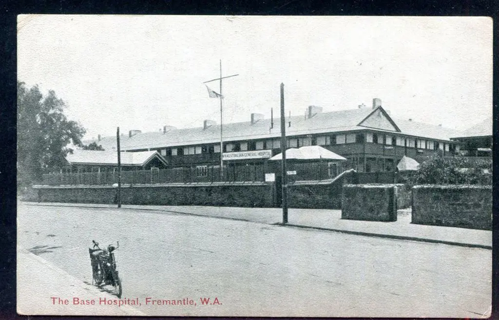 "The Base Hospital, Fremantle, WA" b&w with ... Image 1++