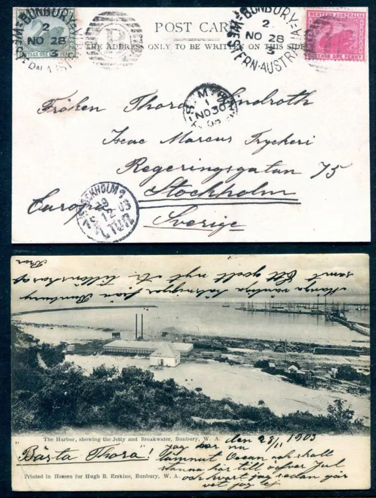 "The Harbor, showing the jetty & breakwater, ... Image 1++