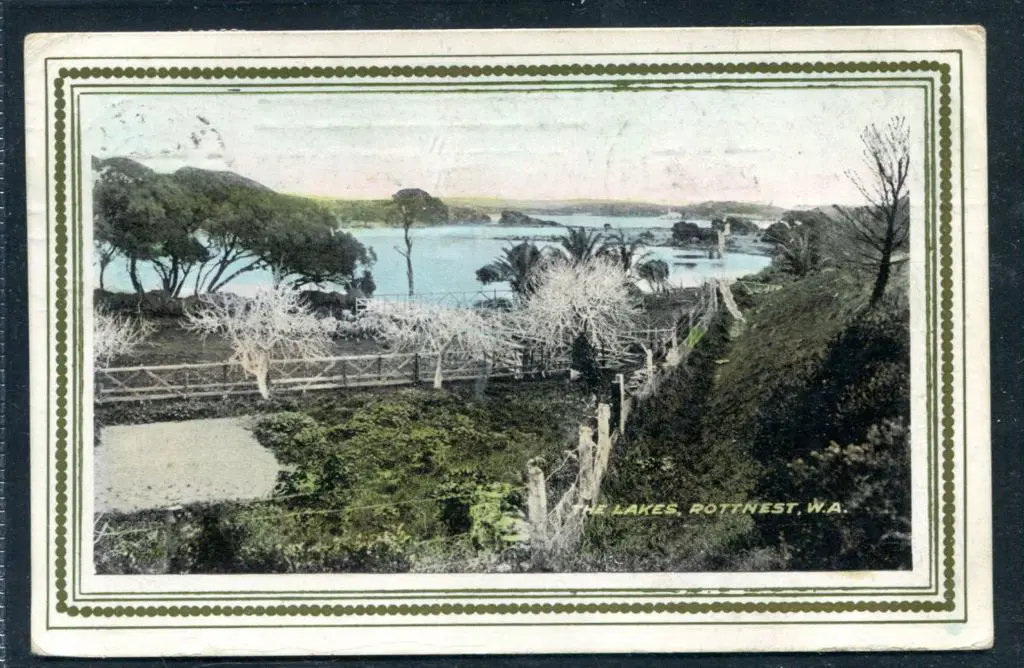 "The Lake, Rottnest, WA" framed colour card from ... Image 1++