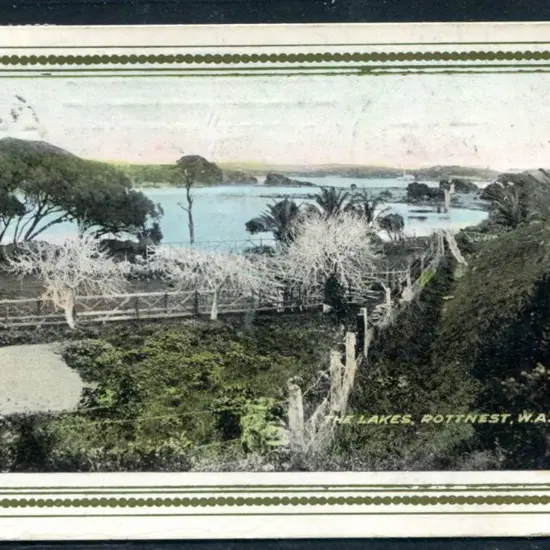 "The Lake, Rottnest, WA" framed colour card from ...
