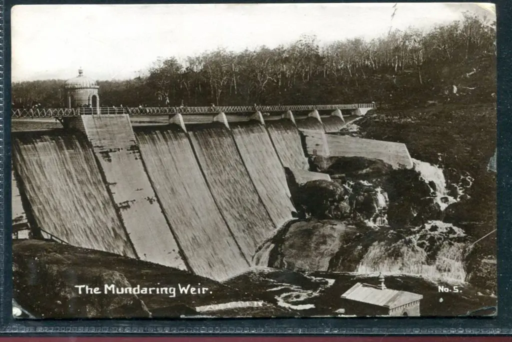 "The Mundaring Weir No.5." b&w ppc photographic ... Image 1++