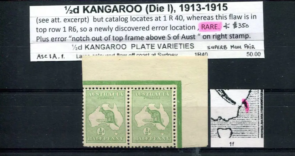 ½d kangaroo MUH & used group with minor varieties ... Image 1++