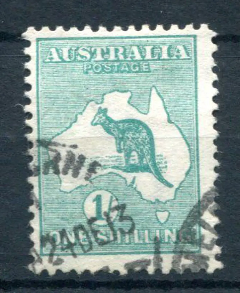 1/- green with inverted wmk. Fine postally used ... Image 1++