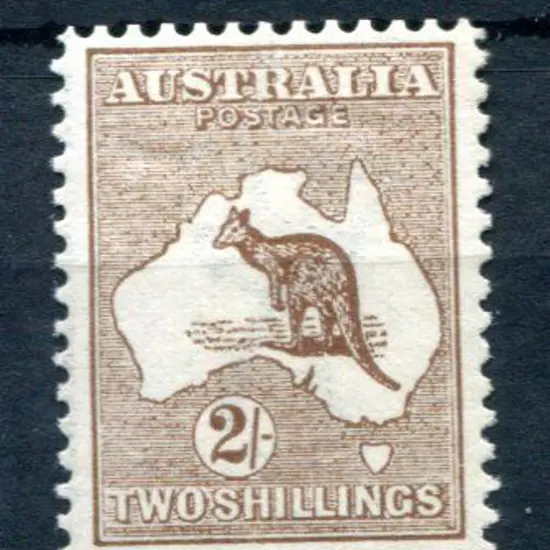 2/- brown. Fine MLH with good centering. ACSC 35A, ...