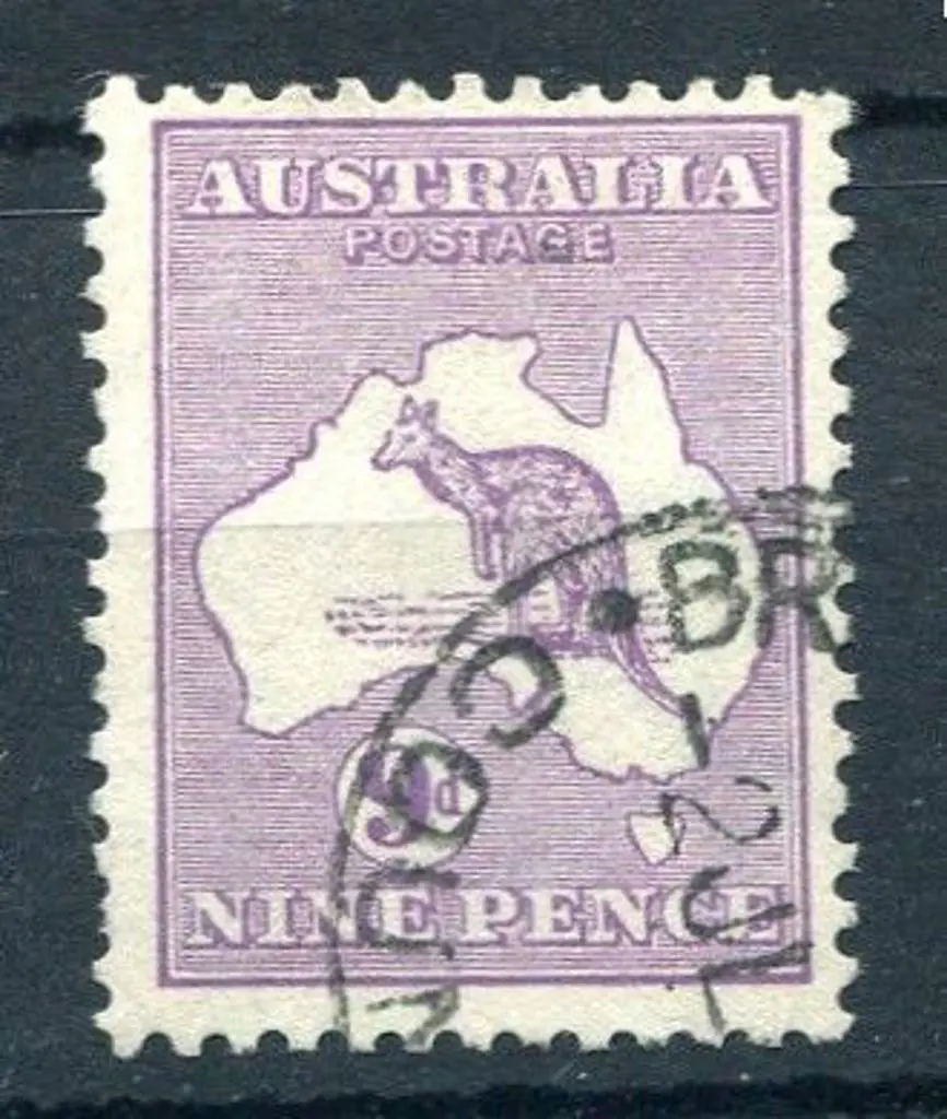 9d violet with inverted wmk. Fine used with good ... Image 1++