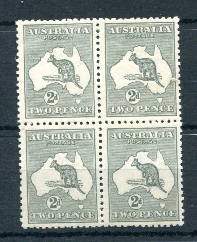 2d grey, Die I block of 4. A couple of minor gum ... Image 1++