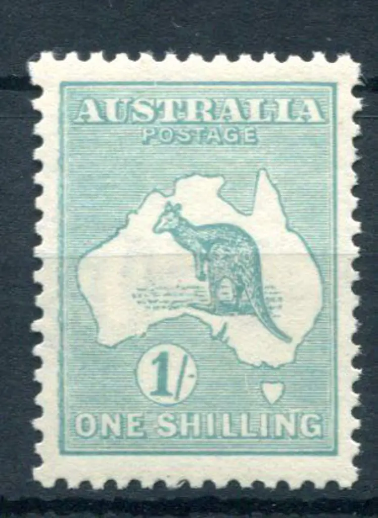 1/- blue-green, Die IIB with sideways wmk. Fresh ... Image 1++