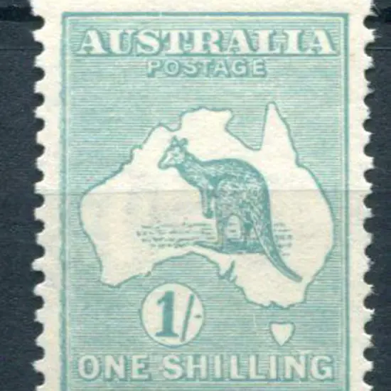 1/- blue-green, Die IIB with sideways wmk. Fresh ...