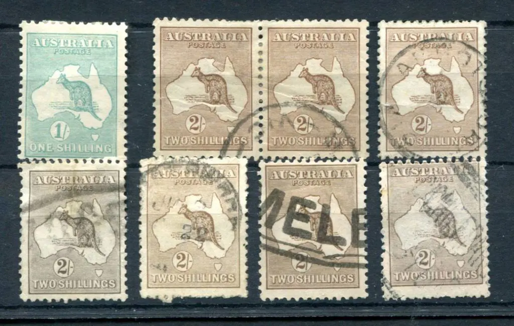 1/- blue-green, Die IIB with wmk sideways (ACSC ... Image 1++