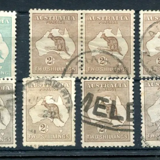 1/- blue-green, Die IIB with wmk sideways (ACSC ...