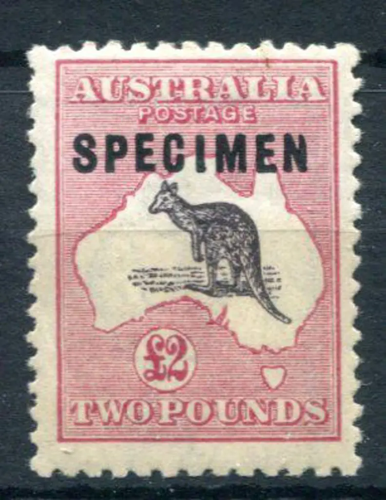 £2 black & rose ovptd "SPECIMEN" type C. MLH, ... Image 1++